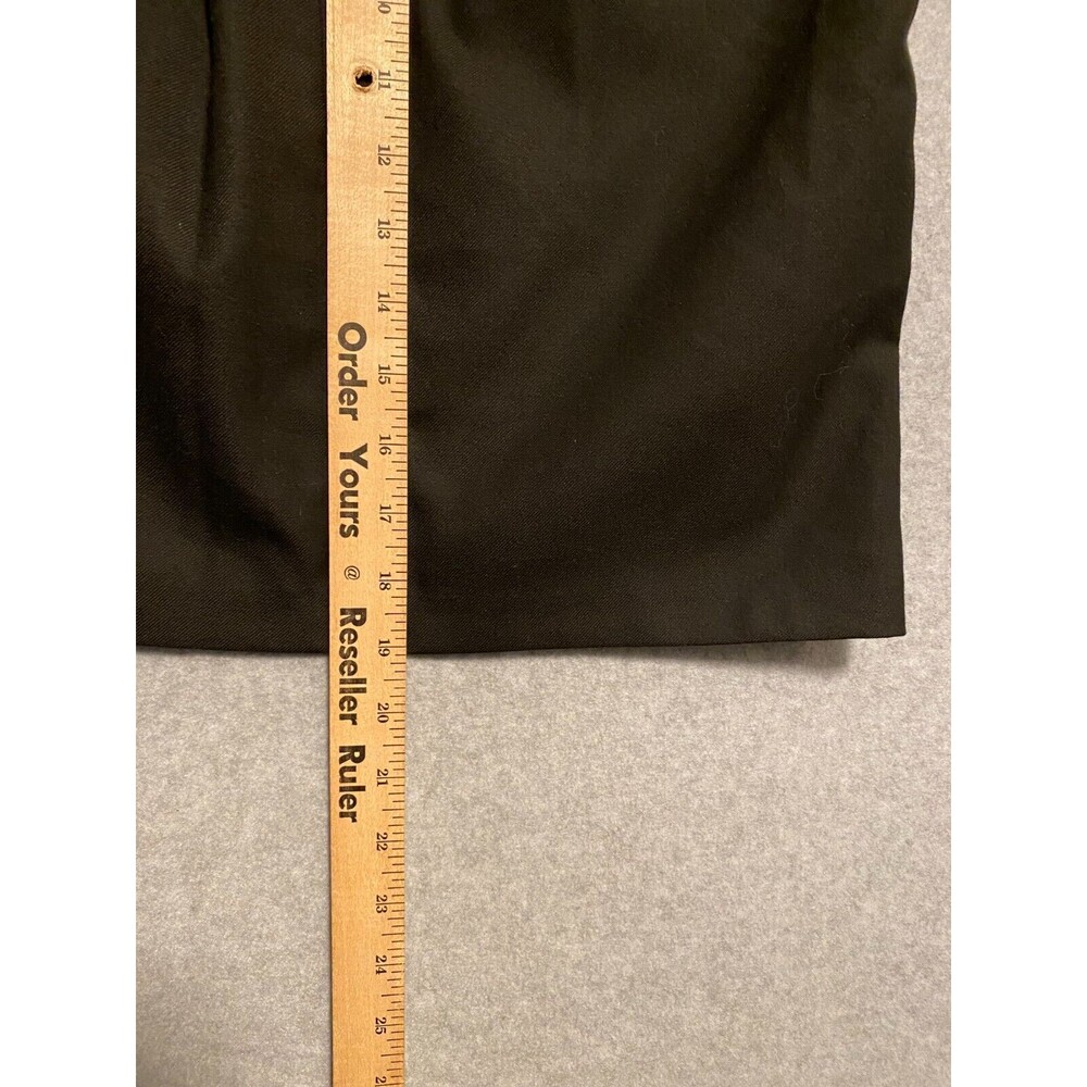 Gap Wrapped Mini Skirt Women's 0 Black Viscose Lined Classic Pleated Pockets - Picture 7 of 12